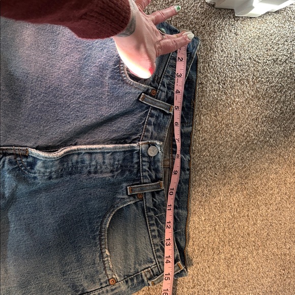Distressed Levi’s 501 Blue Jeans - Picture 8 of 15